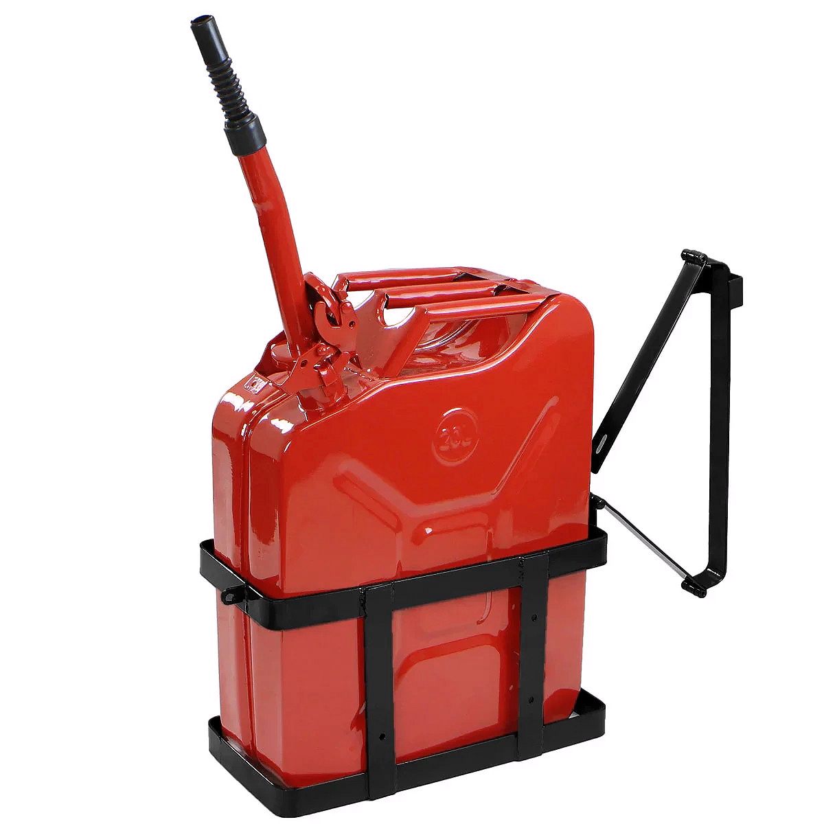 5-Gallon (20L) NATO-Style Steel Jerry Can – Gas & Diesel Fuel Tank with Spout